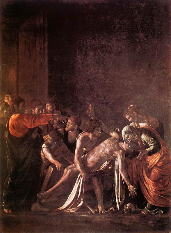Caravaggio The Raising of Lazarus fg Sweden oil painting art