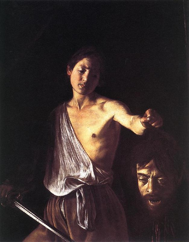 Caravaggio David dfg Sweden oil painting art