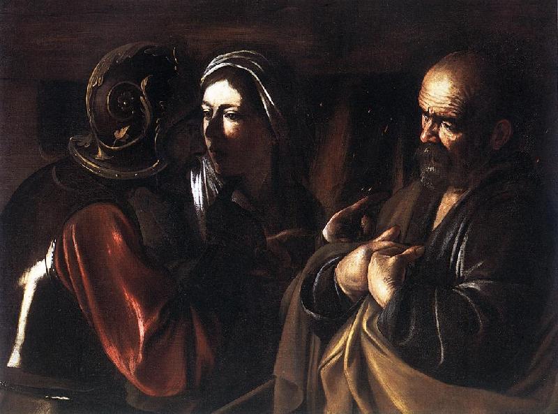 Caravaggio The Denial of St Peter dfg Sweden oil painting art