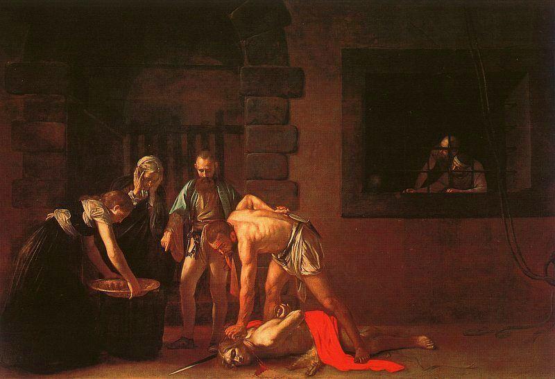 Caravaggio The Beheading of the Baptist Sweden oil painting art