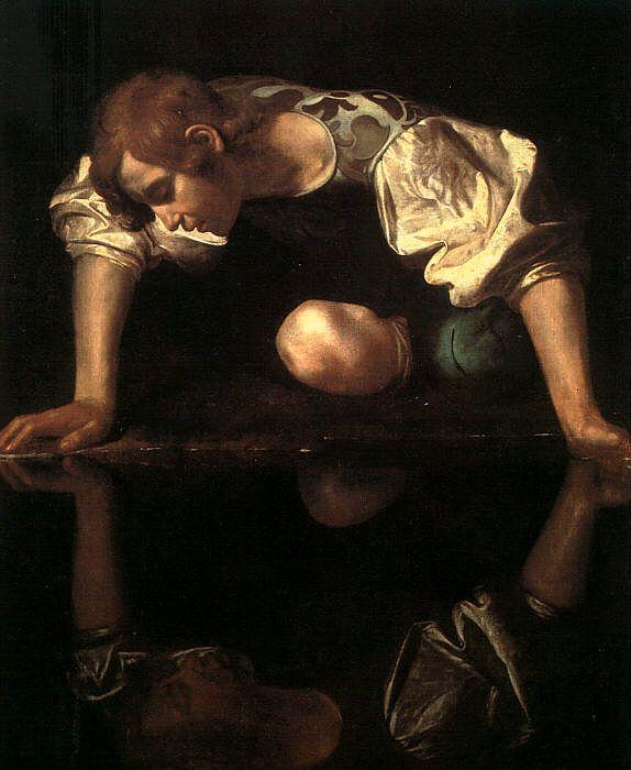 Caravaggio Narcissus oil painting picture