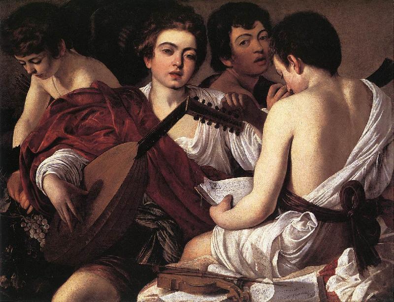 Caravaggio The Musicians f Sweden oil painting art