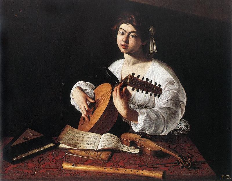 Caravaggio The Lute Player f oil painting image