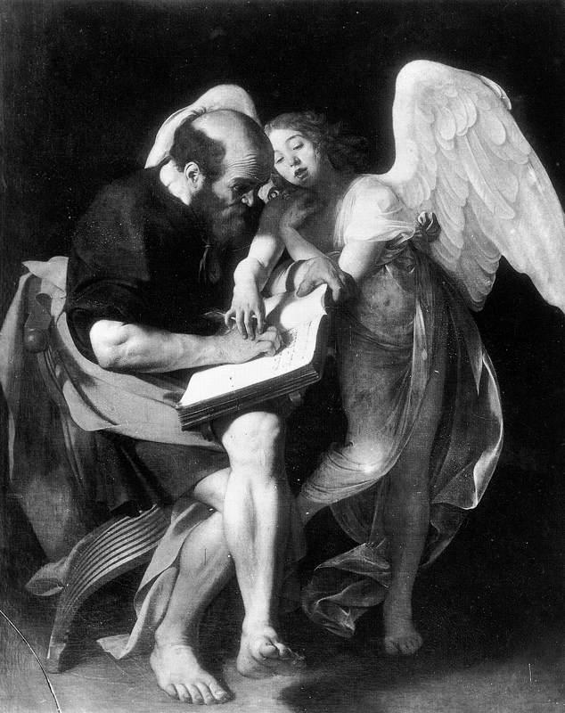 Caravaggio St Matthew and the Angel f Sweden oil painting art