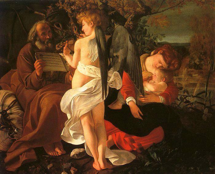 Caravaggio Rest During the Flight into Egypt oil painting image