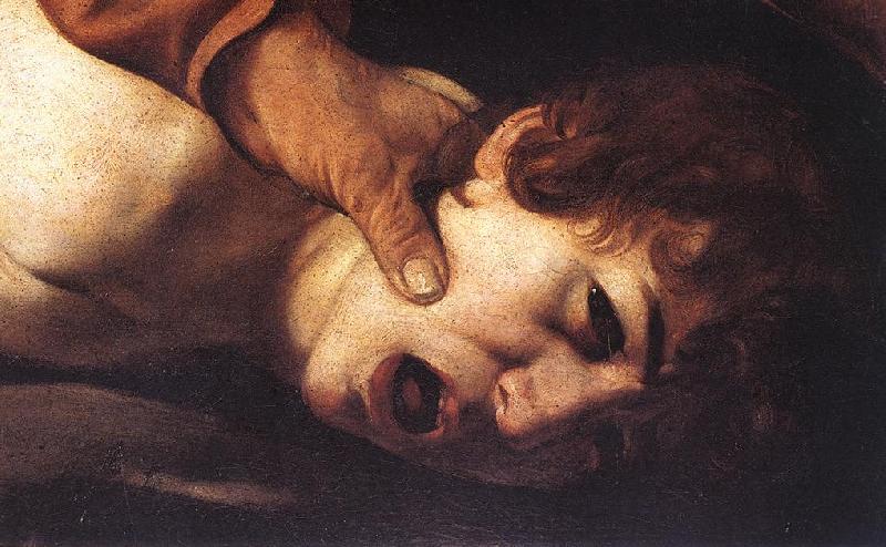Caravaggio The Sacrifice of Isaac (detail) dsf Sweden oil painting art