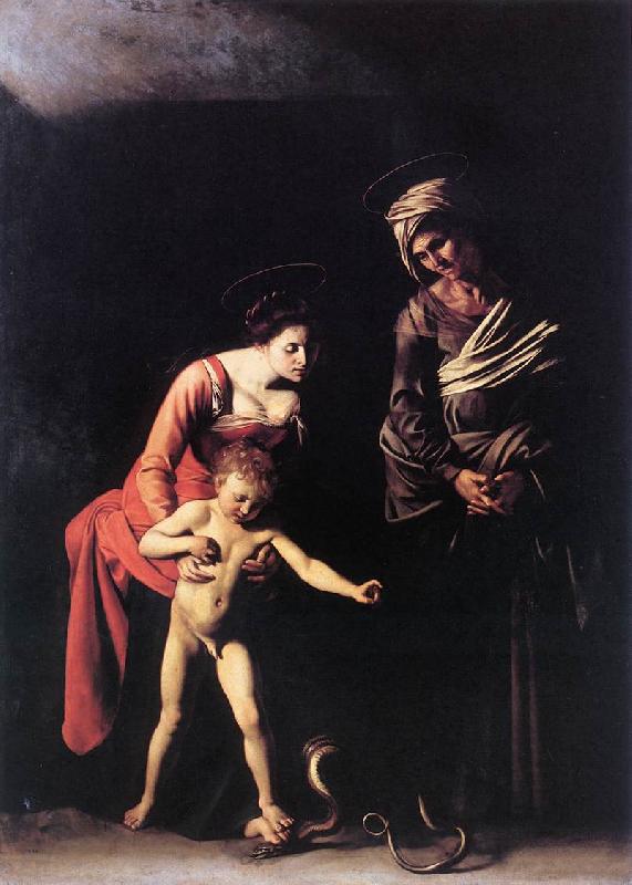 Caravaggio Madonna with the Serpent df Sweden oil painting art