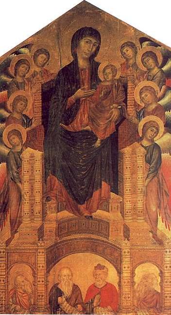 Cimabue The Santa Trinita Madonna Sweden oil painting art