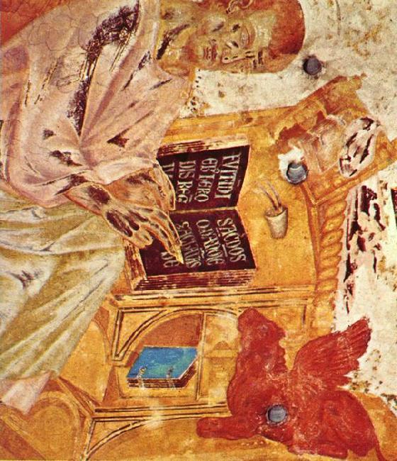 Cimabue St Luke (detail) sd Sweden oil painting art