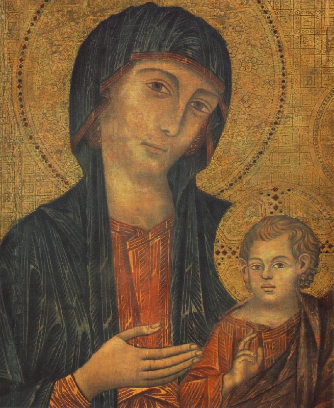 Cimabue The Madonna in Majesty (detail) fgjg Sweden oil painting art