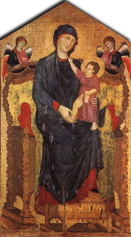 Cimabue Madonna Enthroned with the Child and Two Angels dfg Sweden oil painting art