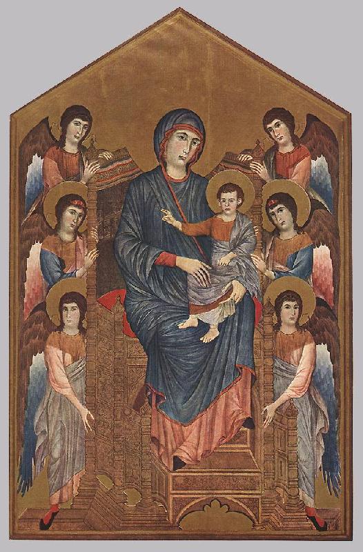 Cimabue Virgin Enthroned with Angels dfg Sweden oil painting art
