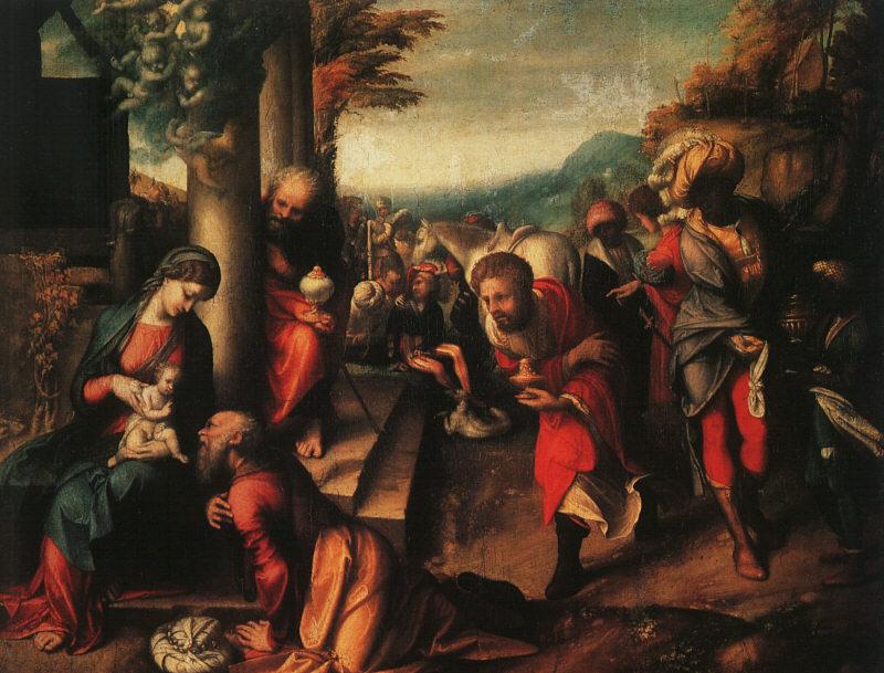 Correggio The Adoration of the Magi fg Sweden oil painting art