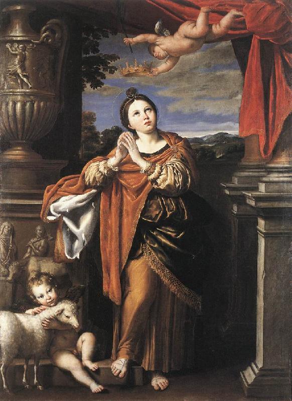 Domenichino Saint Agnes drtw oil painting image
