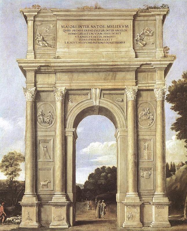 Domenichino A Triumphal Arch of Allegories dfa Sweden oil painting art