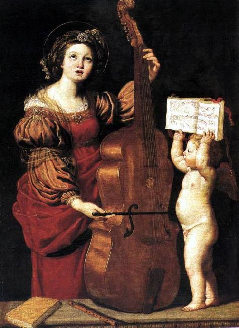Domenichino St Cecilia dsw oil painting image