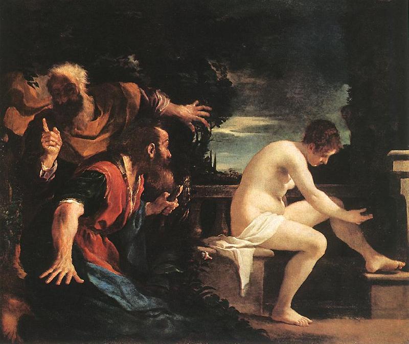 GUERCINO Susanna and the Elders kyh Sweden oil painting art