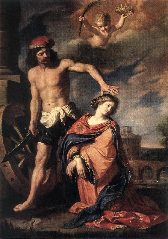 GUERCINO Martyrdom of St Catherine sdg Sweden oil painting art