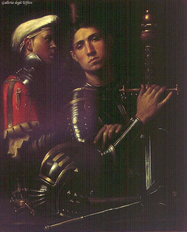 Giorgione Portrait of Warrior with his Equerry sg Sweden oil painting art