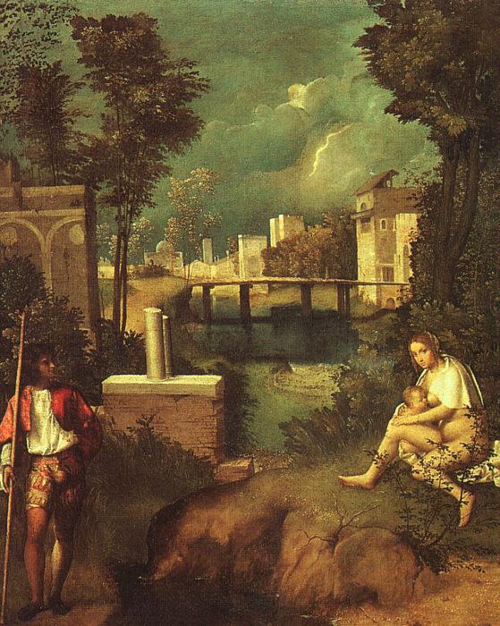 Giorgione The Tempest oil painting picture
