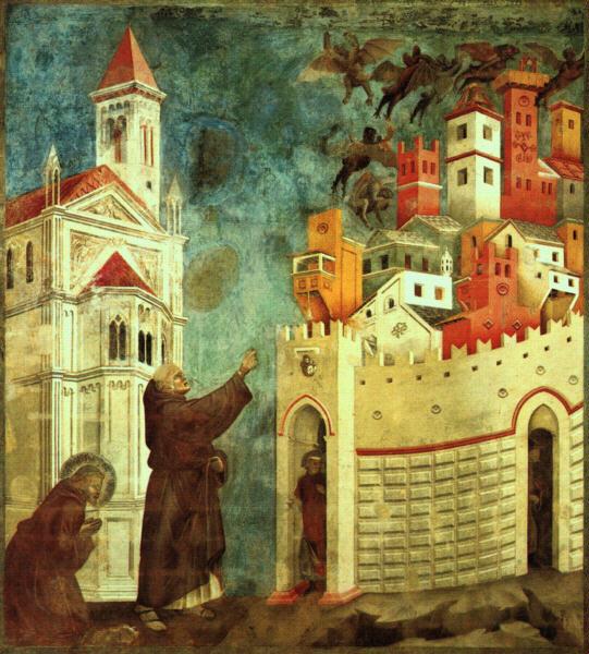 Giotto The Devils Cast Out of Arezzo Sweden oil painting art