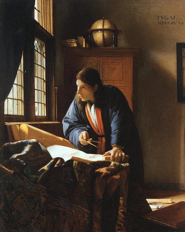 JanVermeer The Geographer oil painting picture