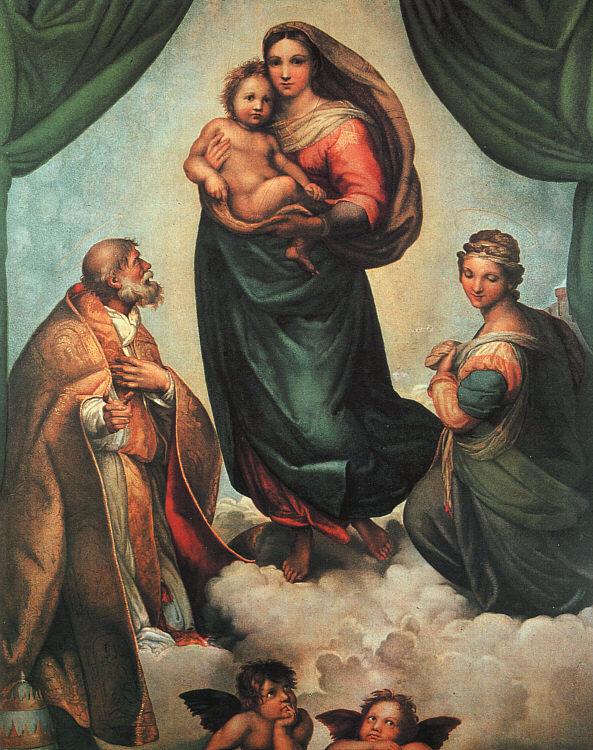 Raphael The Sistine Madonna Sweden oil painting art