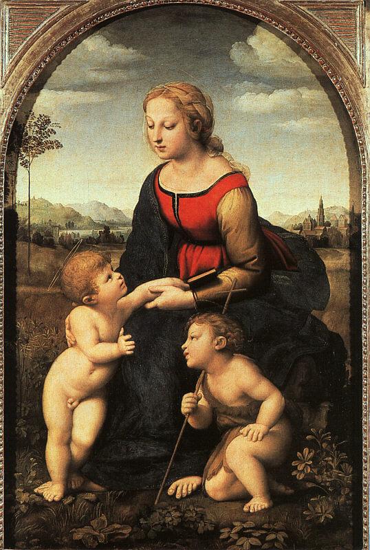 Raphael The Virgin and Child with John the Baptist Sweden oil painting art