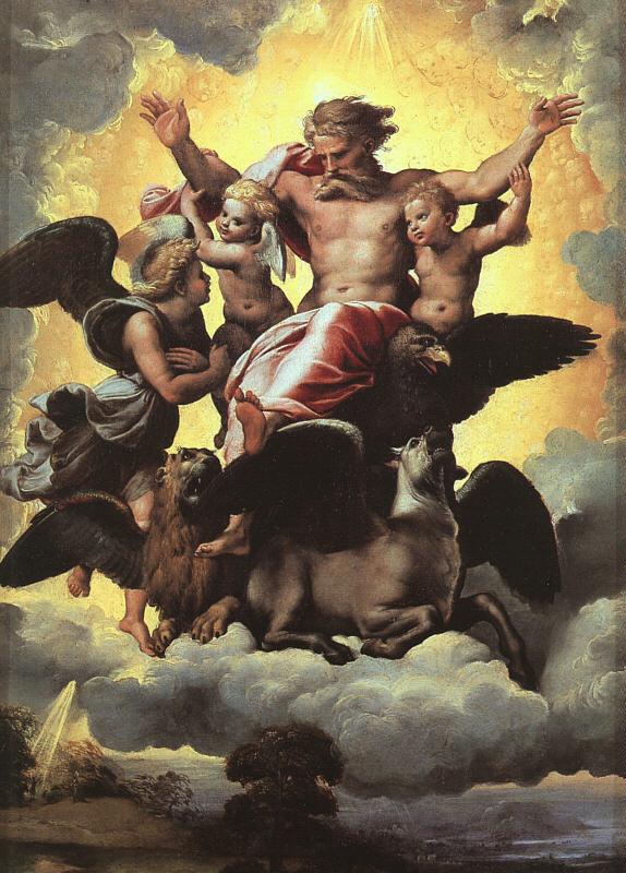 Raphael The Vision of Ezekiel Sweden oil painting art