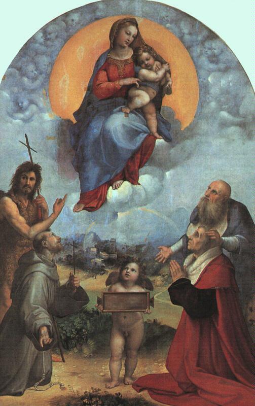 Raphael The Madonna of Foligno Sweden oil painting art