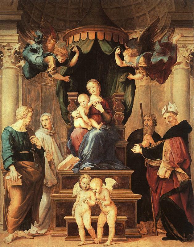 Raphael Madonna del Baldacchino Sweden oil painting art