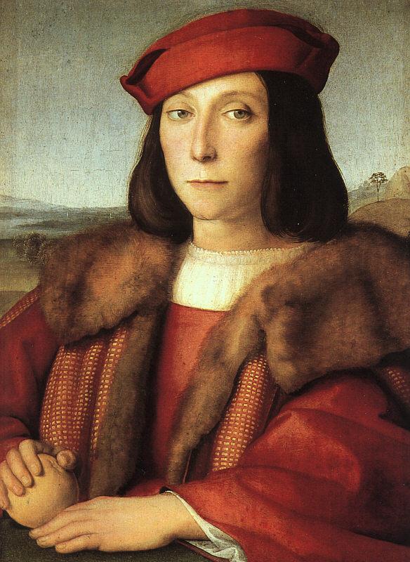 Raphael Portrait of a Man with an Apple Sweden oil painting art