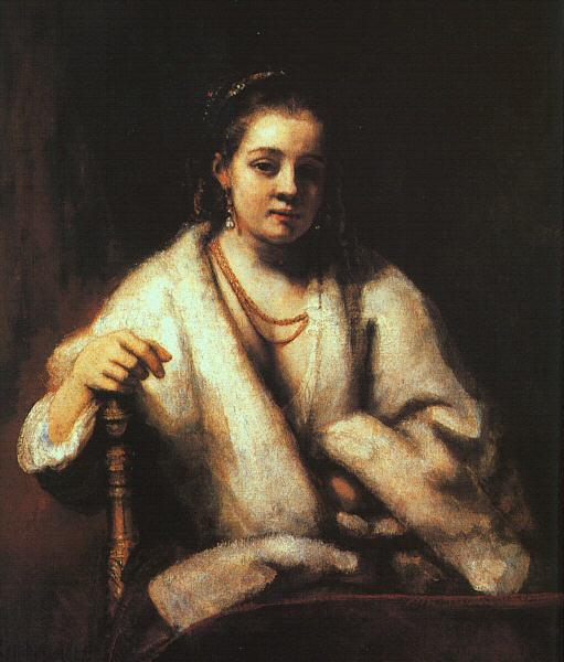 Rembrandt Portrait of Hendrickje Stoffels Sweden oil painting art