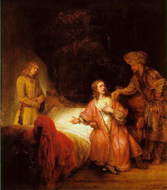 Rembrandt Joseph Accused by Potiphar's Wife Sweden oil painting art
