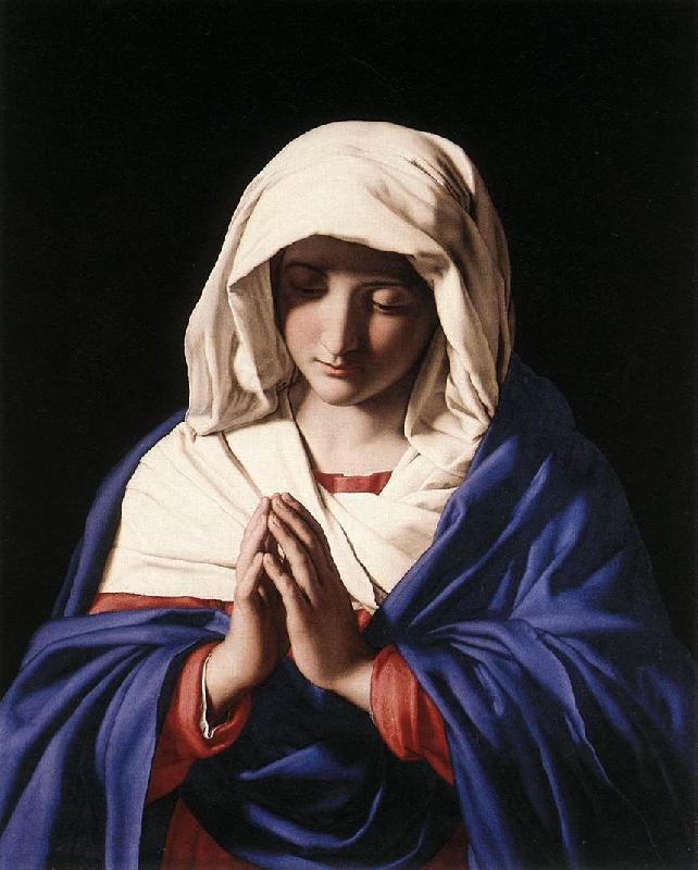 SASSOFERRATO The Virgin in Prayer a Sweden oil painting art