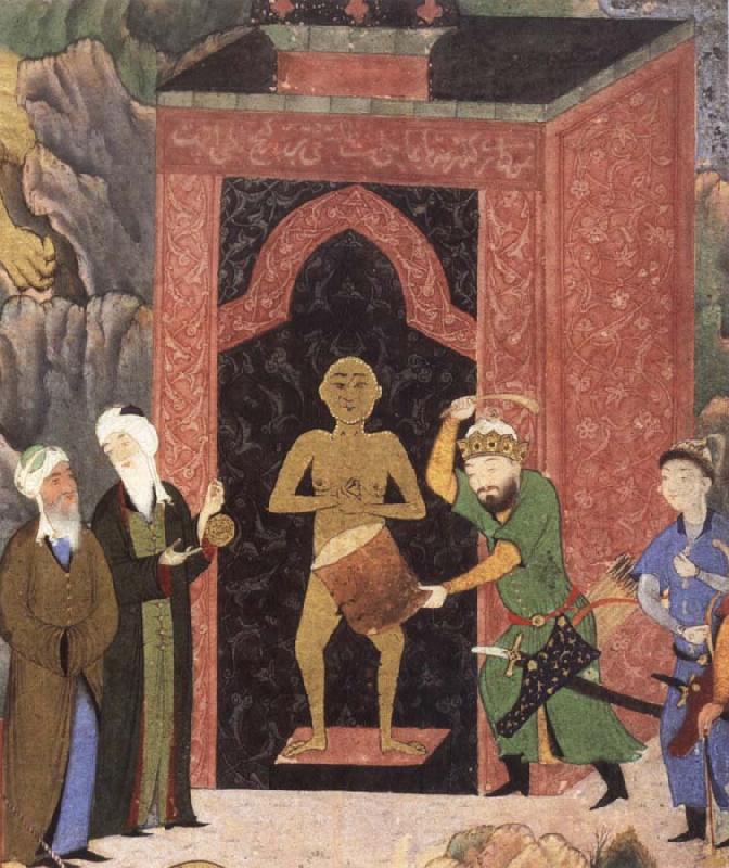 Bihzad Jami as Apollonius and the minister Mir Ali Sher Nawa i as Alexander Sweden oil painting art