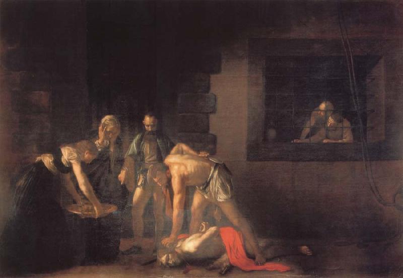 Caravaggio The Beheanding of tst john the baptist Sweden oil painting art