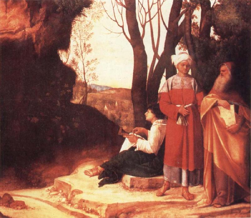 Giorgione Die drei Philosophen Sweden oil painting art