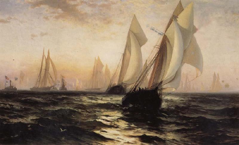 Anonymous Sailboat oil painting picture