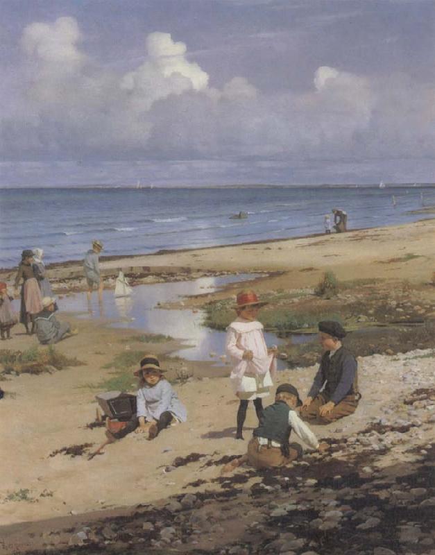 F.P.Henningsen A Summer-s Day Sweden oil painting art
