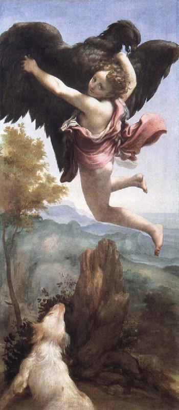 Correggio Abducation of Ganymede Sweden oil painting art