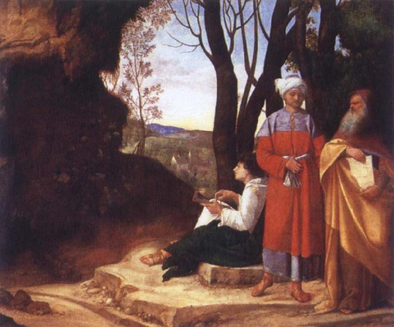 Giorgione The Three Philosophers Sweden oil painting art