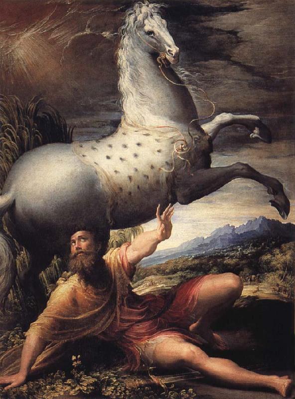 PARMIGIANINO The Conversion of Paul oil painting image