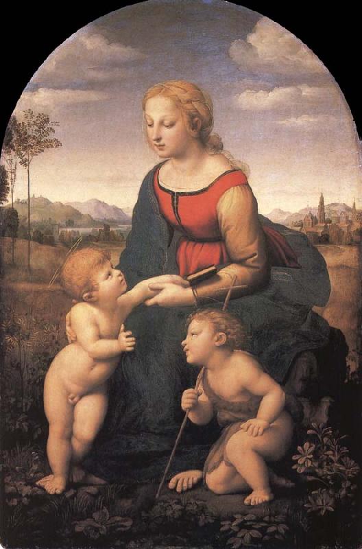 Raphael The Virgin and Child with the infant Saint John the Baptist Sweden oil painting art