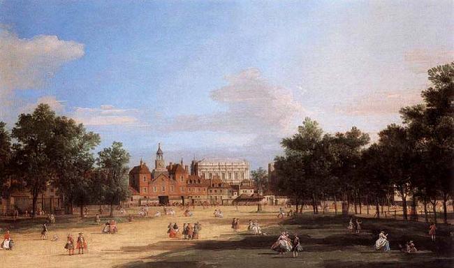 Canaletto the Old Horse Guards and Banqueting Hall, from St James-s Park Sweden oil painting art