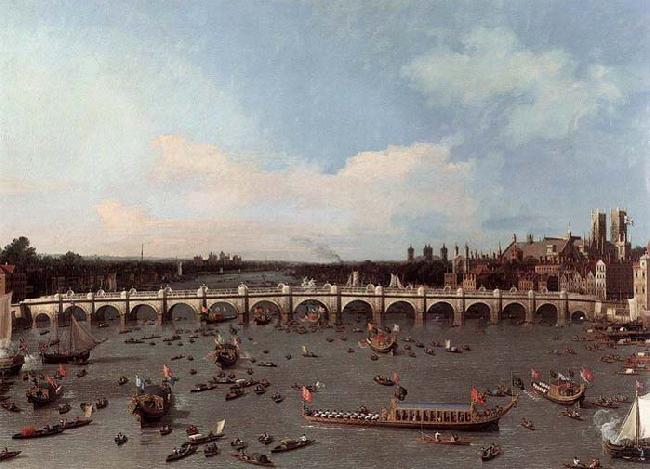 Canaletto Westminster Bridge from the North on Lord Mayor-s Day Sweden oil painting art