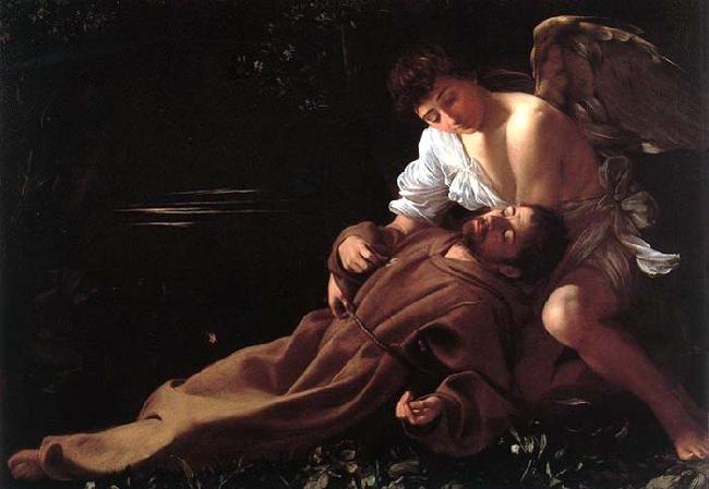 Caravaggio St. Francis in Ecstasy Sweden oil painting art