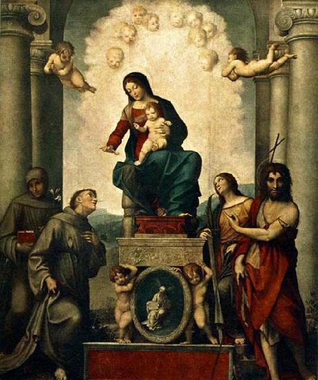 Correggio Madonna with St. Francis oil painting image