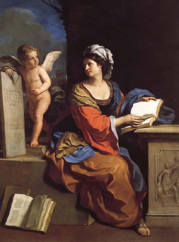 GUERCINO The Cumaean Sibyl with a Putto Sweden oil painting art
