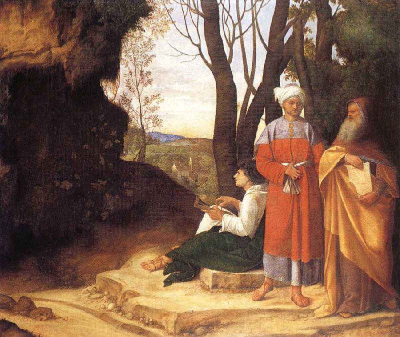 Giorgione Three ways oil painting picture